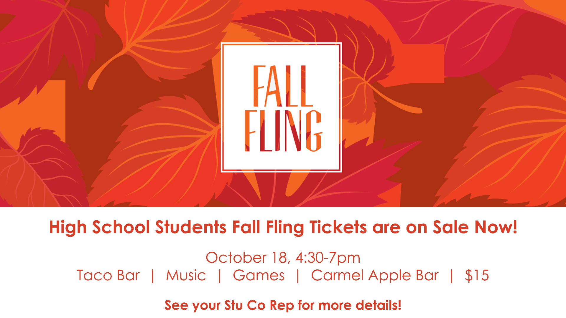 High School Fall Fling